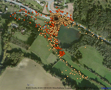 Exemple du suivi de l'activité d'un Chat domestique en périphérie d'un bourg